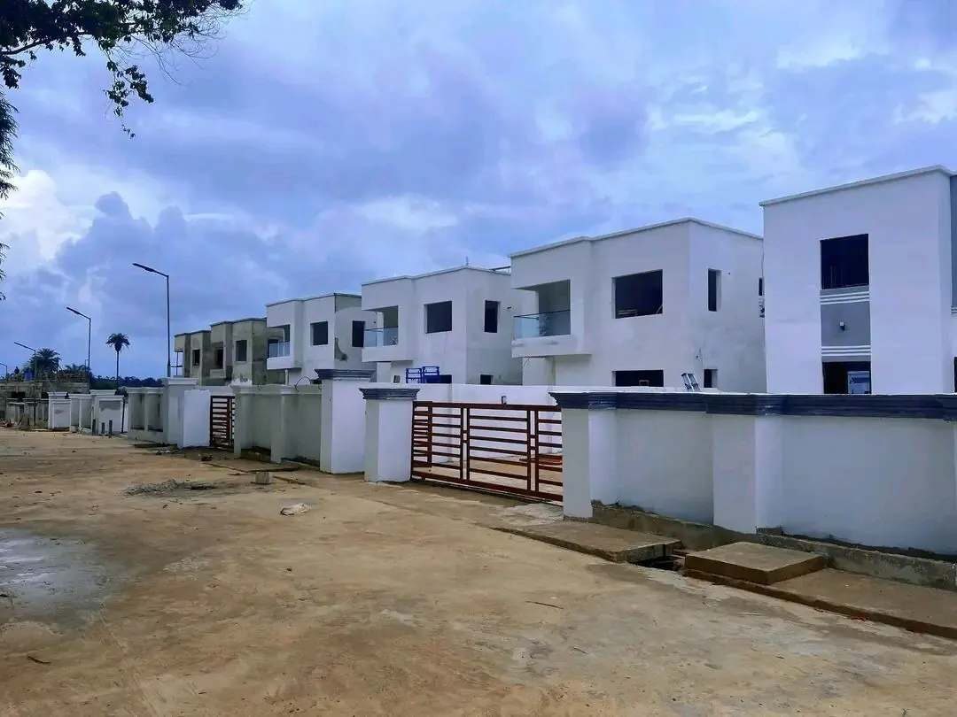 A completed Smart Brother Construction residential building in Liberia